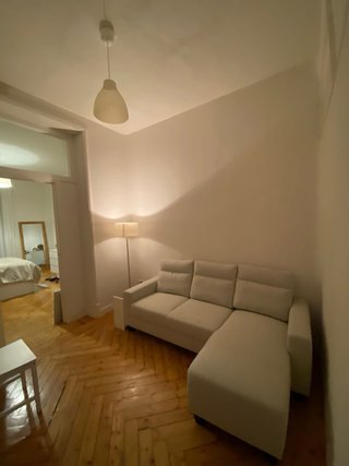 Sofá Chaiselongue Ikea Gris/Beige Casi Nuevo