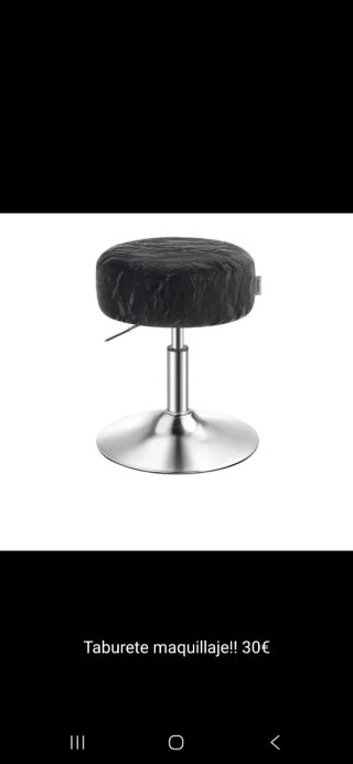 Taburete de maquillaje ajustable