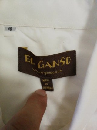 Camisa El Ganso Blanca Talla M Algodón