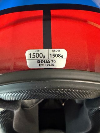 Casco Moto HJC RPHA 70 Azul/Rojo talla XL