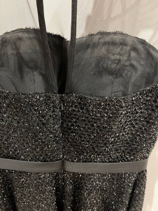 Vestido Negro Fiesta negro brillante