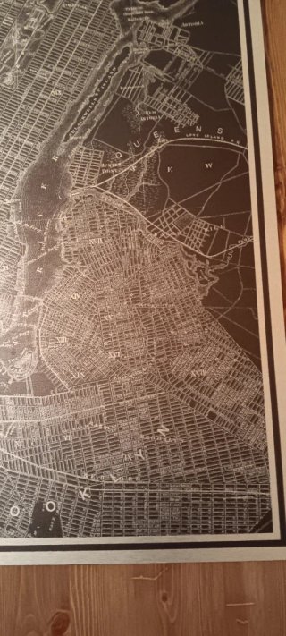 Cuadro Metálico Plano New York & Brooklyn