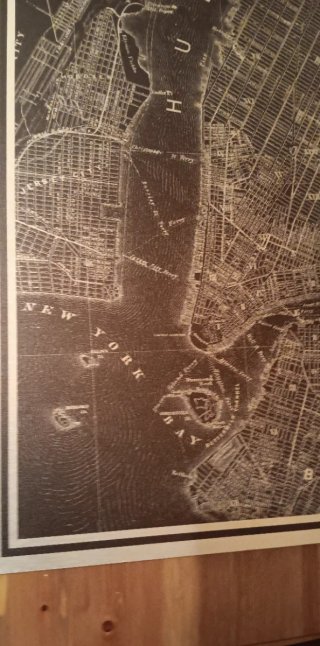 Cuadro Metálico Plano New York & Brooklyn