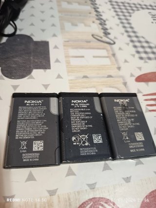 Lote 3 Batterie Nokia BL-5C + Caricabatterie