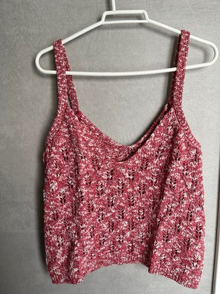 Top de punto Slowlove color fresa