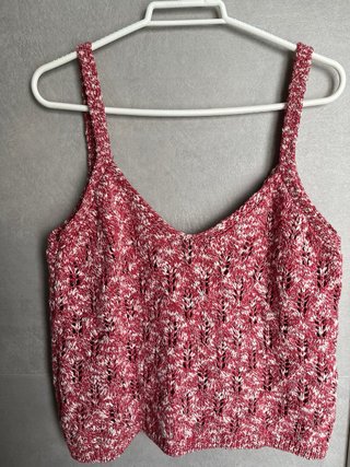 Top de punto Slowlove color fresa