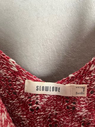 Top de punto Slowlove color fresa