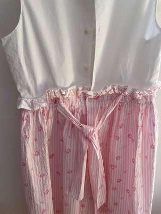 Abito estivo Il Gufo rosa e bianco