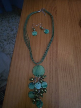 Lote 3 Collares y Pendientes Nácar