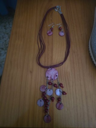 Lote 3 Collares y Pendientes Nácar