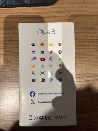 Teléfono Olga Phone para ciegos con funda