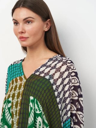 ZARA Kimono/Caftano Patchwork Nuovo