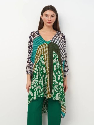 ZARA Kimono/Caftano Patchwork Nuovo