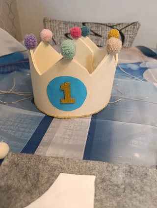 Corona Cumpleaños Infantil Número 1