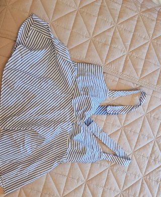 Top Verano Rayas Azul Blanco