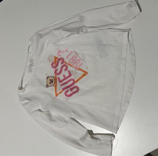 2 Magliette Guess Bambina Bianco