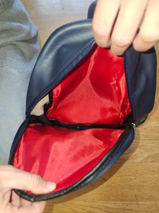 Mochila Louis Vuitton Azul/Gris