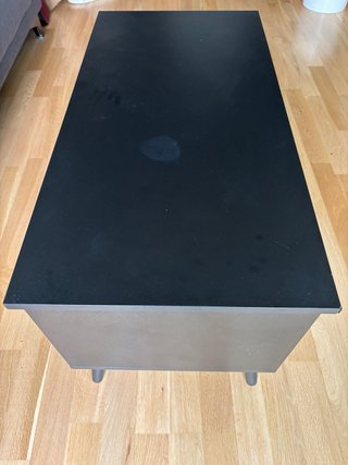 Mesa de centro elevable negra