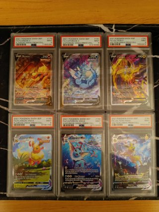 Lote 6 Cartas Pokémon V/VMAX PSA 9