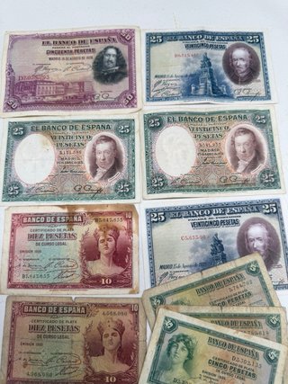 Lote Billetes y Monedas Banco de España