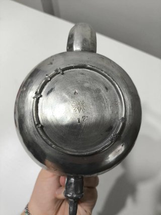 Tetera Vintage Metal Sello Peltre Estilo