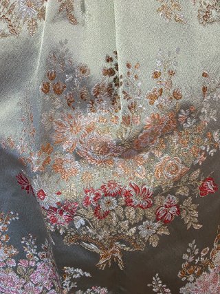Traje Fallera Vintage Brocado Verde