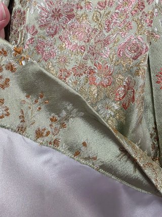 Traje Fallera Vintage Brocado Verde