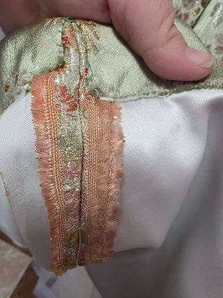 Traje Fallera Vintage Brocado Verde