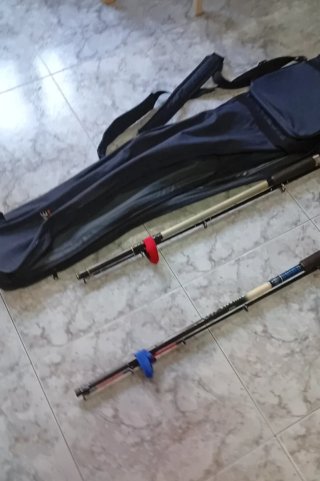 Equipo de cañas con carretes