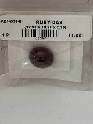 Rubí Natural Cabujón 11.68 Ct AIG