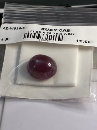Rubí Natural Cabujón 11.68 Ct AIG