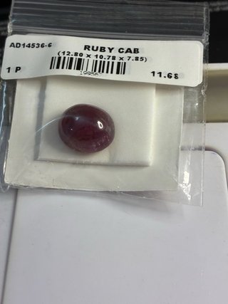 Rubí Natural Cabujón 11.68 Ct AIG