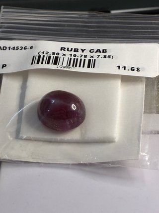 Rubí Natural Cabujón 11.68 Ct AIG