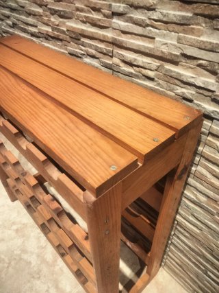 Botellero de madera