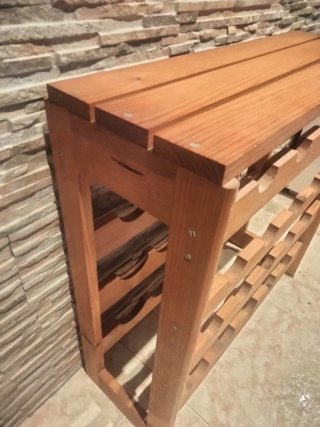 Botellero de madera