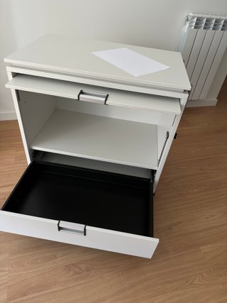 Cajonera Steelcase Metal Gris/Blanco
