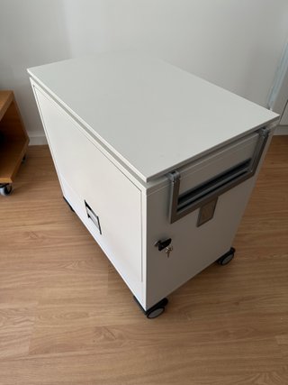 Cajonera Steelcase Metal Gris/Blanco