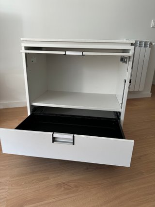 Cajonera Steelcase Metal Gris/Blanco