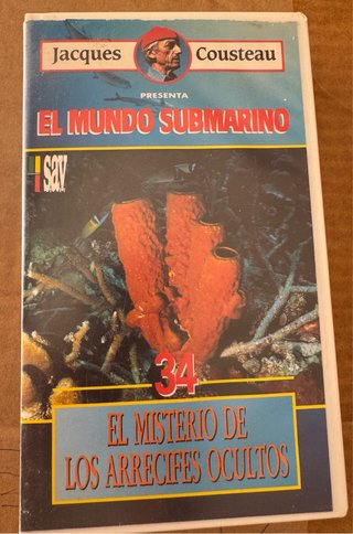 VHS El Mundo Submarino Jacques Cousteau