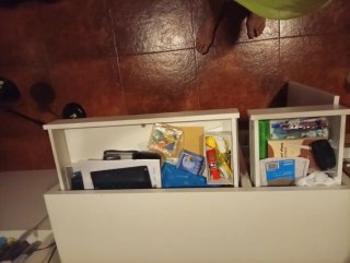 Escritorio blanco y madera ikea Micke 105*90 xm