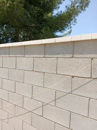 Muro de bloques de hormigón