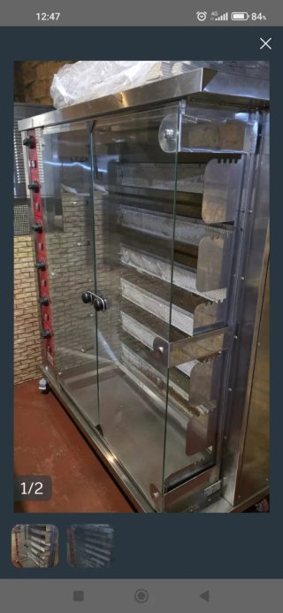 Asador de pollos profesional 6 espadas