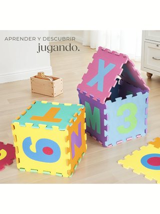 Alfombra Puzzle Suelo Acolchado para Bebés y Niños