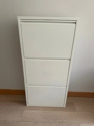 Zapatero blanco/beige