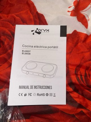 Cocina Eléctrica Portátil Oryx Nueva