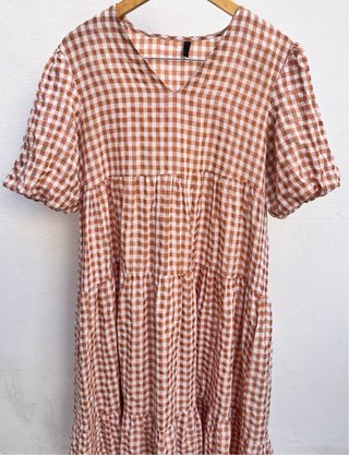 Vestido cuadros vichy mujer