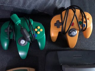 Nintendo 64, 5 giochi, 2 controller, jumper, convertitore