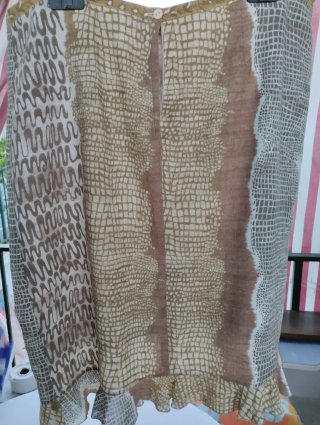 Conjunto falda, blusa y top talla XXXL