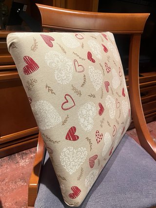Funda de cojín rectangular con corazones