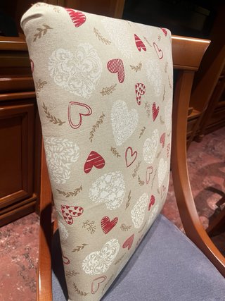 Funda de cojín rectangular con corazones